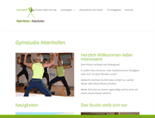 Tablet Screenshot of gymstudio.de